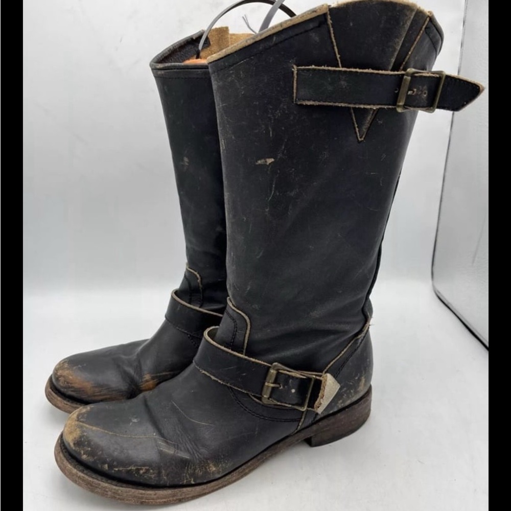 Black Leather Women's Boots